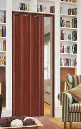 Двері гармошка глухаюча DiCIDoors DiCi-12  85х2030х12мм  Вишня  №309 Дніпро