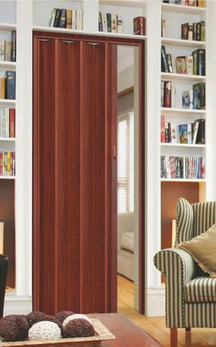 Двері гармошка глухаюча DiCIDoors DiCi-12  85х2030х12мм  Вишня  №309 Дніпро - фото 1