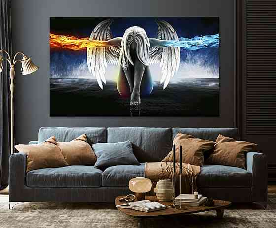 Картина холст в гостиную / спальню  Дівчина стихій     MLP_50 50x100 см Киев