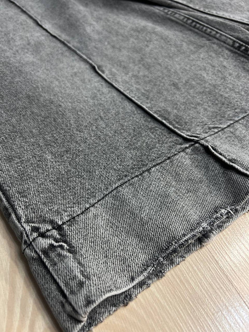 Шорты женские джинсовые Sherocco 391 бермуды длинные с манжетами и стрелкой серые, серый, 29, 29, 82 см, 114 см Киев - изображение 16