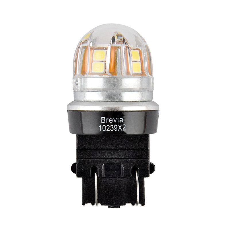 Автолампа Brevia S-Power LED P27/7W (3157) 330Lm 15x2835SMD 12/24V CANbus 2шт Львов - изображение 2