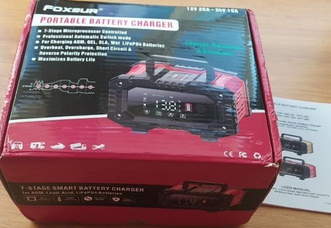 Зарядное устройство Foxsur FPT-200 (12V 20A/24V 10A) Харьков - изображение 2