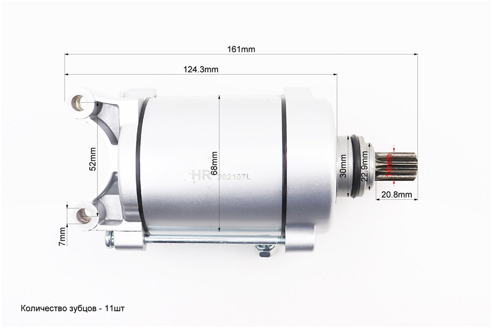 Стартер в зборі (11 шліців) Zubr/F5 Київ - фото 3