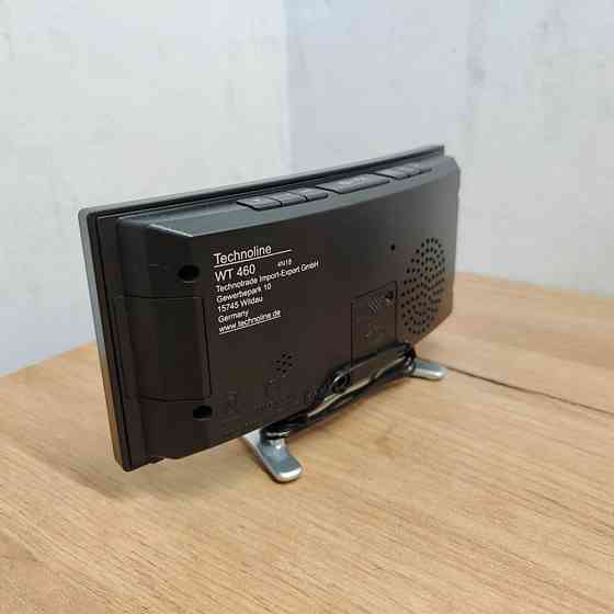 Часы настольные с радио Technoline WT460 Blue LED Black/Silver (WT460 blaue LED) Киев