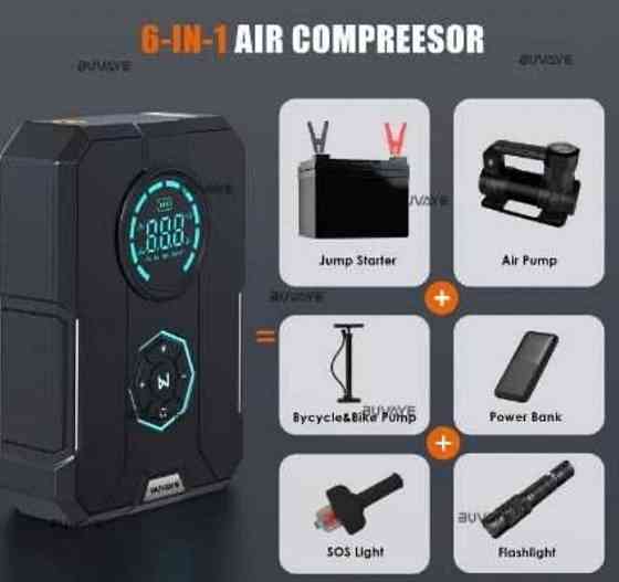 Пусковий зарядний пристрій Buvaye YS03-12000 2000A/12000mAh +компресор. Київ