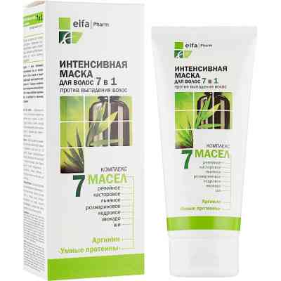 Маска для волосся Elfa Pharm 7 олій 7 в 1 Проти випадіння волосся 200 мл (5901845500579) Вінниця
