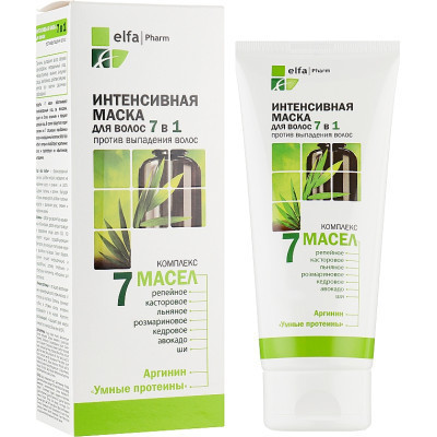 Маска для волос Elfa Pharm 7 Масел 7 в 1 Против выпадения волос 200 мл (5901845500579) Винница - изображение 1