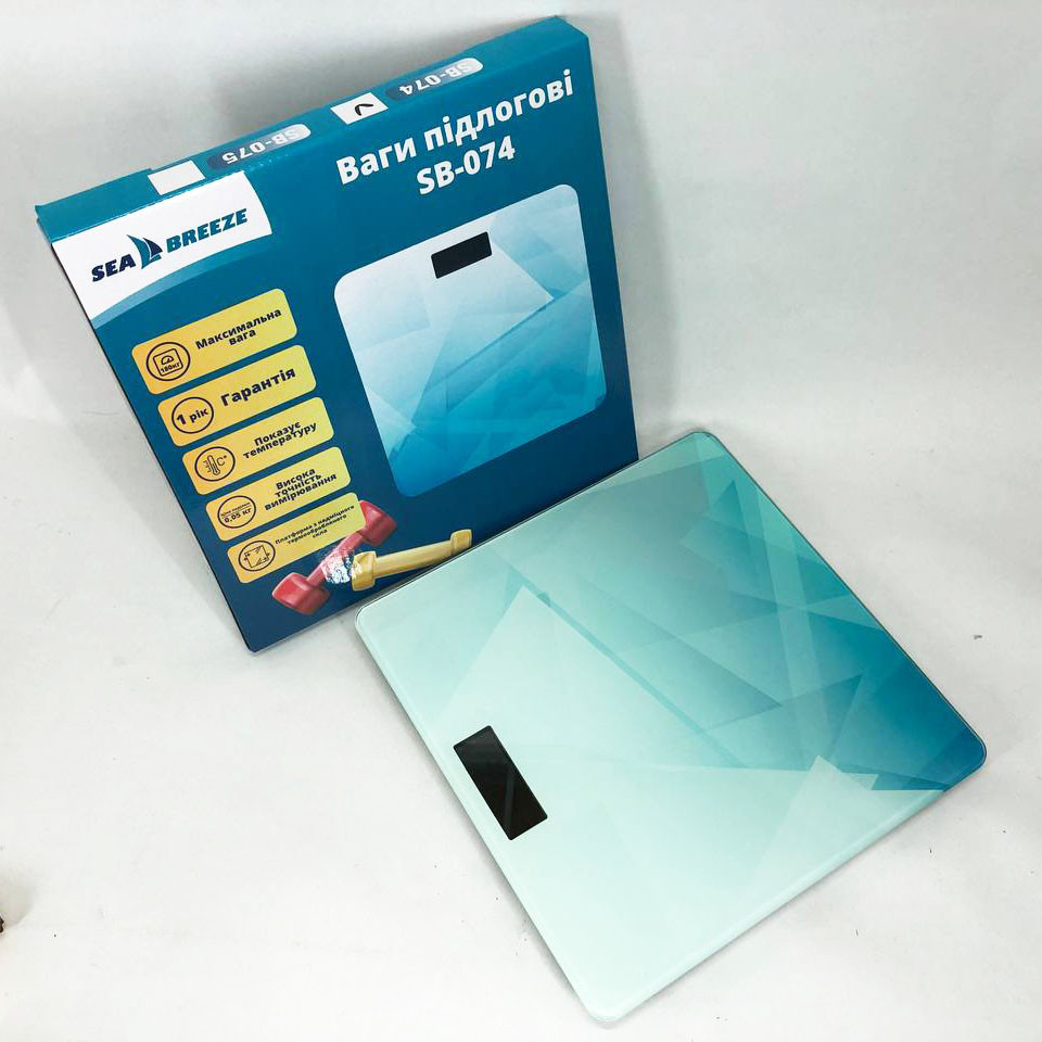 Весы напольные электроника SeaBreeze SB-074 180 кг, Напольные весы для UO-433 измерения веса Киев - изображение 1