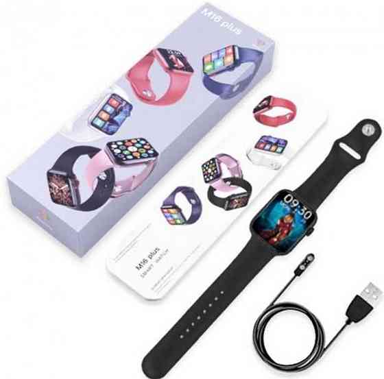 Смарт -Часы Smart Watch M16 Plus 44mm. Aluminium Bluetooth. Киев