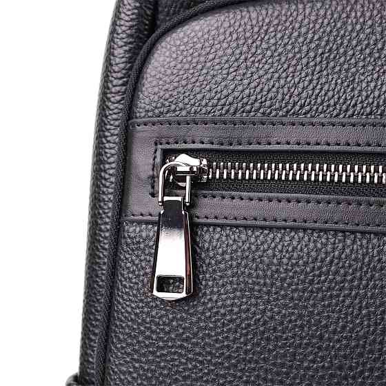 Городской рюкзак унисекс из натуральной кожи Vintage 23046 Черный Киев