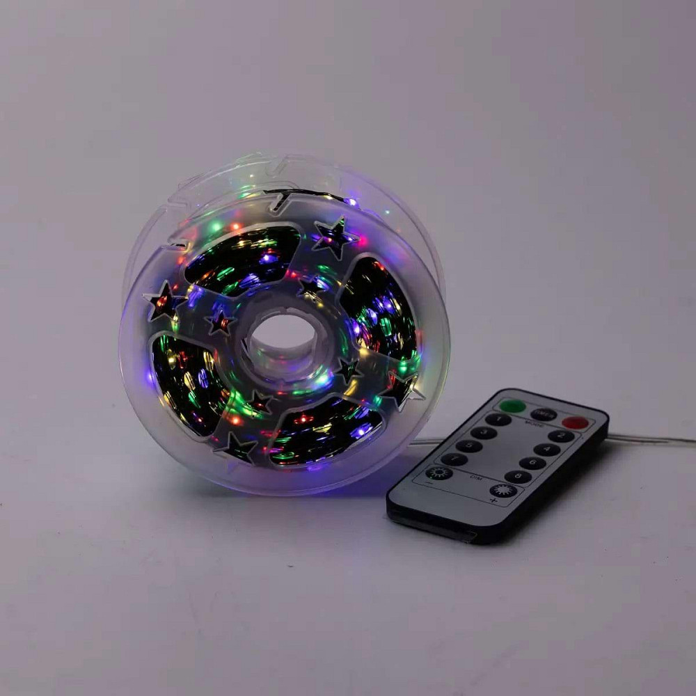 Гирлянда "Роса" на пульті, 100 м, 1000 LED, мультиколор Київ - фото 5