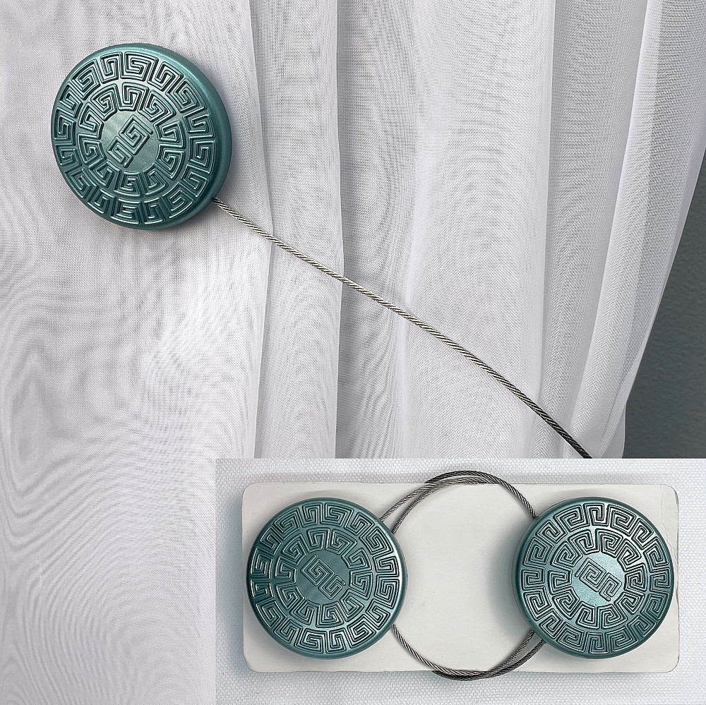 Магниты для штор и гардин Родос набор 2 шт Голубой (81-128) Киев - изображение 1