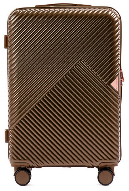 Чемодан пластиковый WINGS WN01 средний коричневый Киев - изображение 2