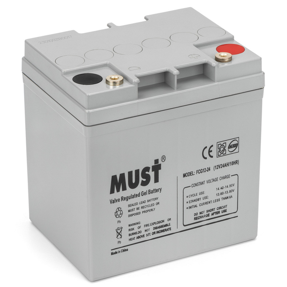 Гелевый аккумулятор MUST 12v 24Ah FCG12-24 Киев - изображение 1