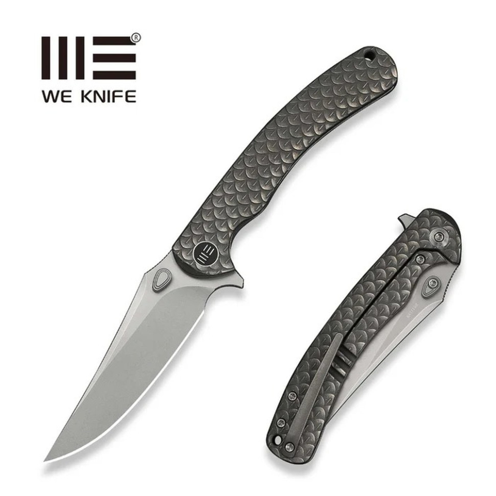 Ніж складаний туристичний Weknife Dracarys, (9.1 см) Böhler M390 / титан 6AL4V сірий Київ - фото 10