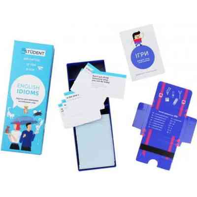 Обучающий набор English Student Карточки для изучения английского языка Idioms, украинский (591225923) Винница