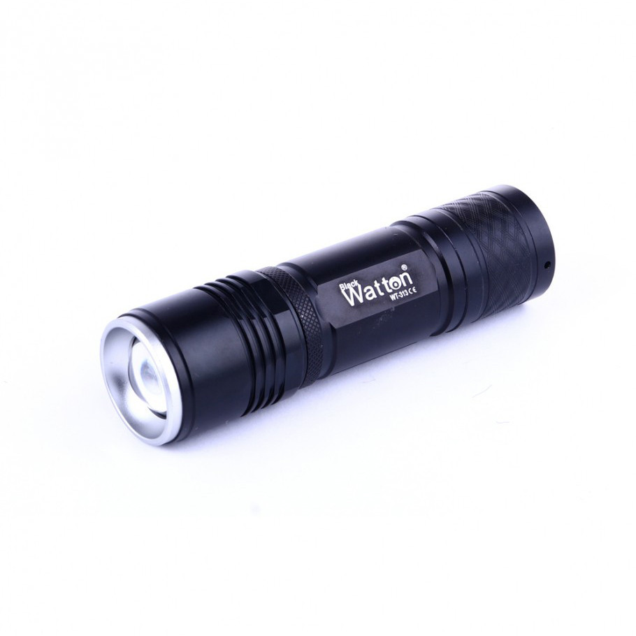 Тактичний акумуляторний світлодіодний ліхтар Watton WT-313, ручний поліцейський ліхтарик в алюмінієвому корпусі Кам'янець-Подільський - фото 7