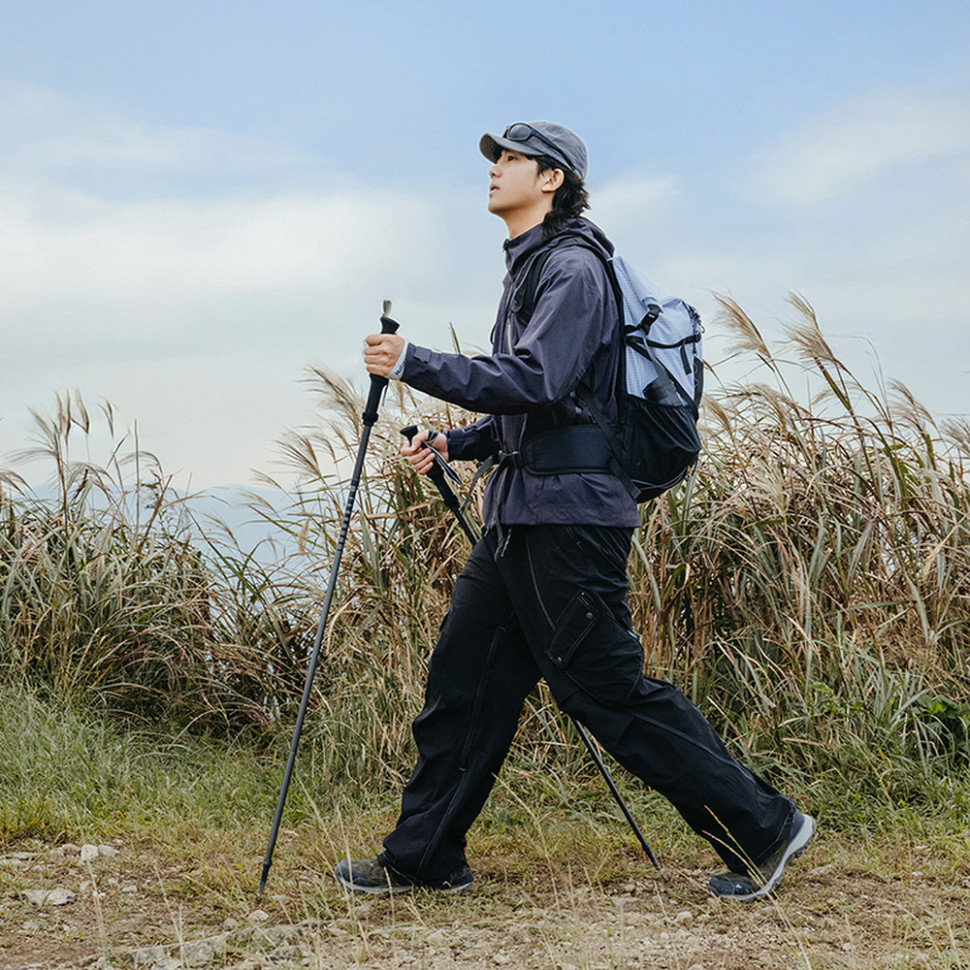 Трекінгова палиця Naturehike CNK2450DS017, 35-110 см, чорна Рівне - фото 9