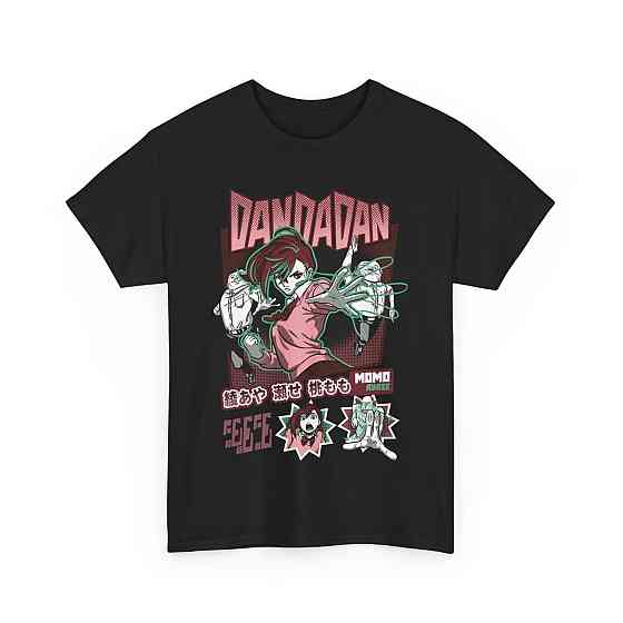 Футболка для хлопчика з аніме принтом Аніме Косплай Дандадан Сеіко оверсайз (зріст від 165 до 180) Чорний AnimeJ0300m Дніпро