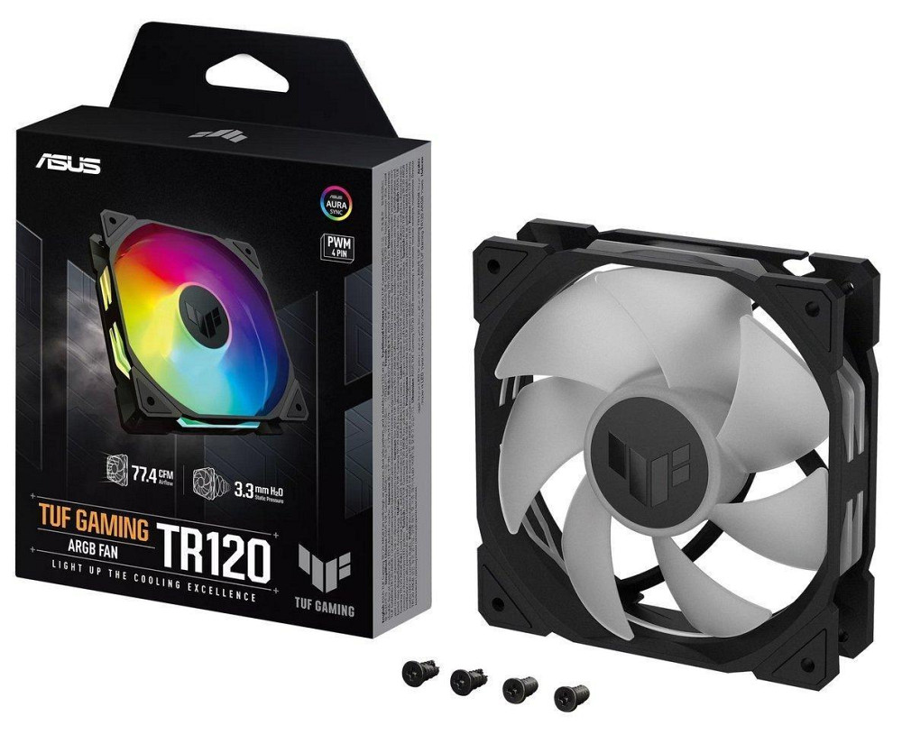 Вентилятор Asus TUF Gaming TR120 ARGB Triple Pack Black (90DA0090-B09020) Харьков - изображение 10