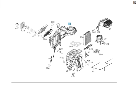 Mercedes-Benz  A2468308300 Корпус обігрівача салону з випарником кондиціонера CLA Shooting Brake X117 CLA C117 GLA X156 A-class W176 B-class W242 Одесса