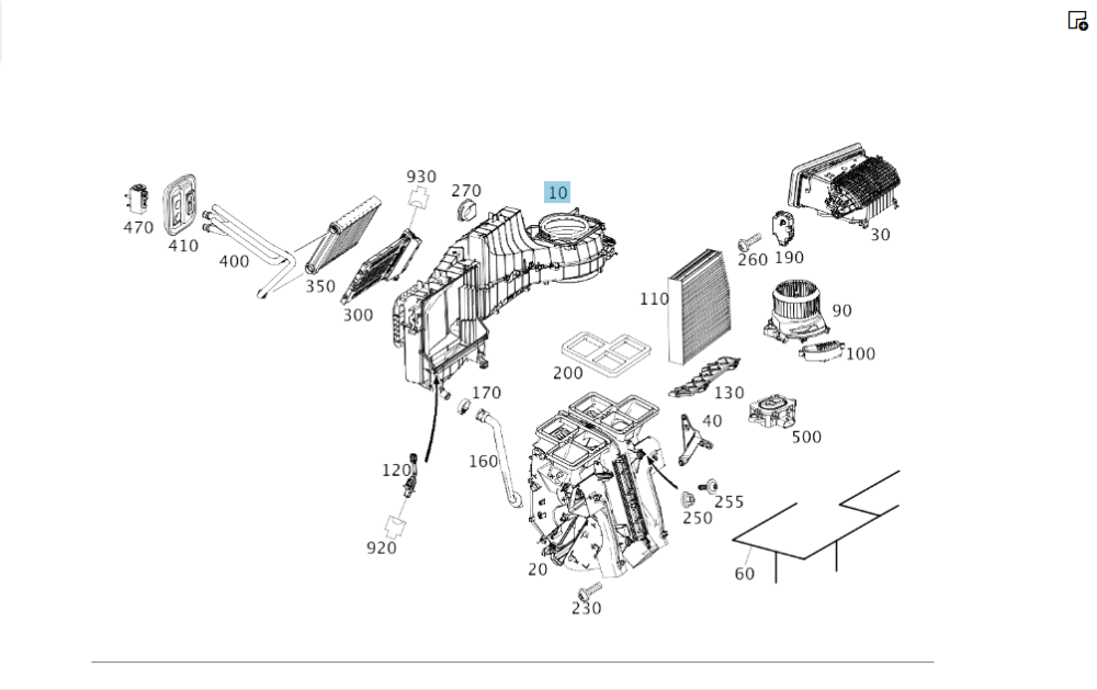 Mercedes-Benz  A2468308300 Корпус обігрівача салону з випарником кондиціонера CLA Shooting Brake X117 CLA C117 GLA X156 A-class W176 B-class W242 Одеса - фото 2