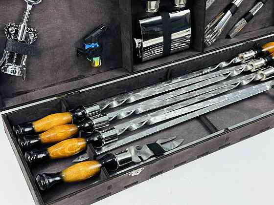 Подарочный набор шампуров в кейсе ВУД НА 30 ПРЕДМЕТОВ Подарочные наборы шампуров на Подарок другу Тернополь