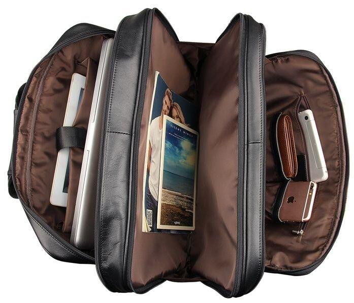 Сумка мужская Vintage 14379 Черная Киев - изображение 4