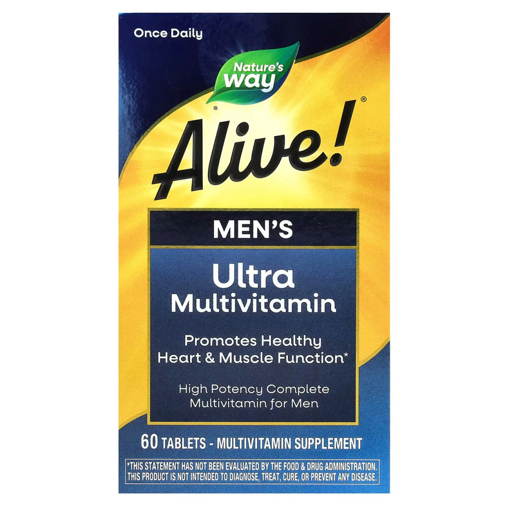 Витамины и минералы для мужчин Nature's Way Alive! Alive! Men's Multi-Vitamin 60 таблеток Киев - изображение 1