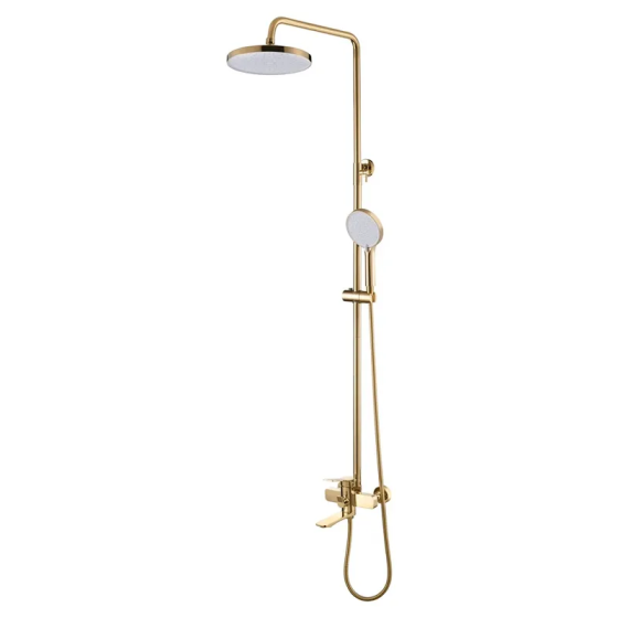 Душова колона зі змішувачем Mixxus Wilson 009-J матове золото, Brushed Gold MI7124 Харків