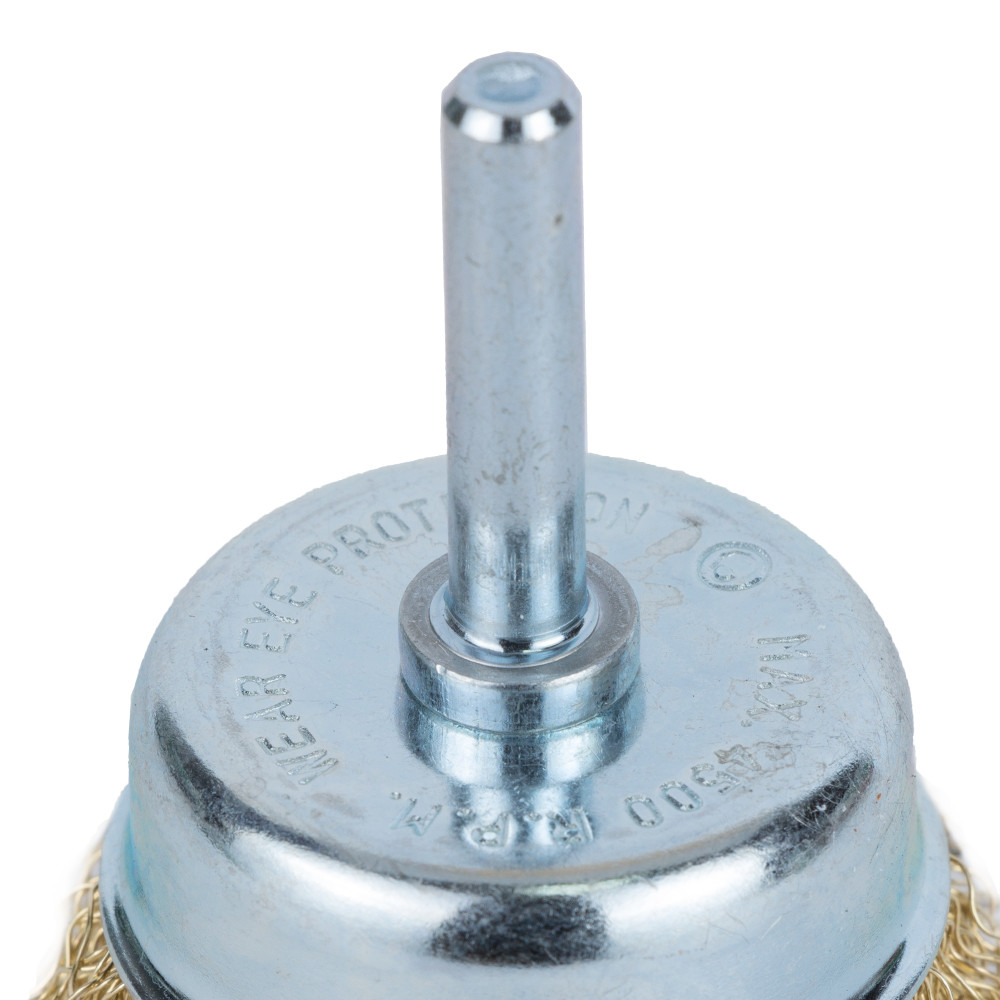 Grad Щетка проволочная чашеобразная Ø50мм хвостовик Ø6мм (латунированная) GRAD (9034055) Коломия - фото 4