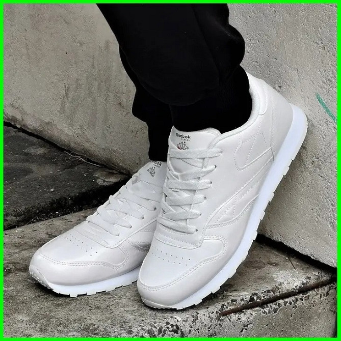 Кроссовки Reebok Classic Белые Рибок Кожа Женские (размеры: 40) Днепр - изображение 4