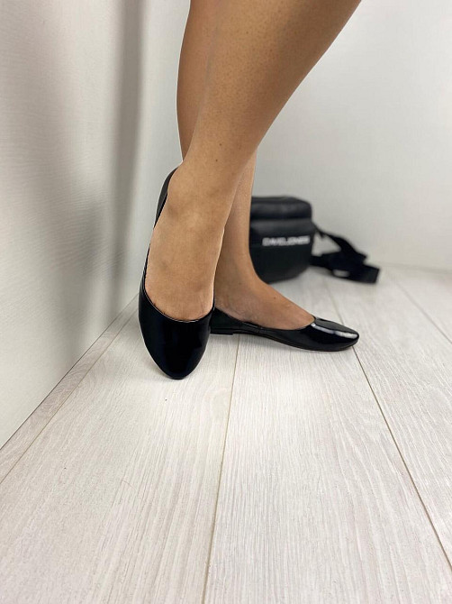 Valiente Балетки жіночі VALIENTE Эльза чорні (весна-осінь, шкіра лакована) (3455) лише 37р.38р. Коломия - фото 5