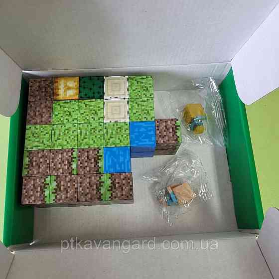 Конструктор магнітний майнкрафт 48 кубики магнітні блоки Dream World LZCK 005 Хмельницький