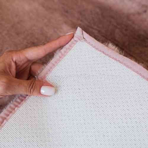 Килимок для підлоги з еко-хутра ТМ Dariana Tweed 75*150 см рожевий Житомир