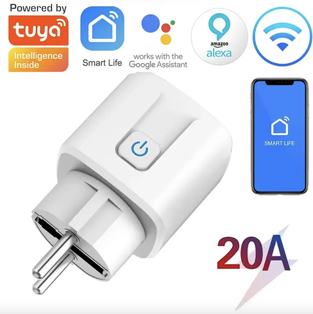 Розетка WiFi розумна, Smart Life (Система Розумний дім) Харків - фото 4