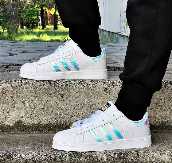 Кросівки Adidas Superstar Білі Адідас Суперстар Шкіряні (розміри: 36,37,38,39,40) — 29-1 Відео Огляд Дніпро