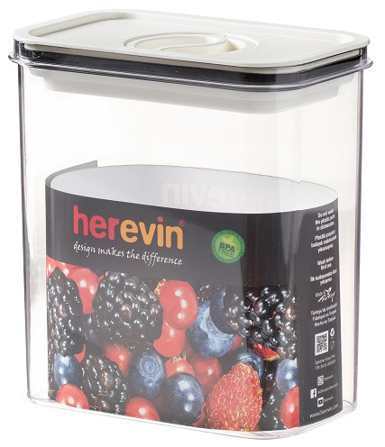 Контейнер HEREVIN Canister-Vacuum Lid-White-Black 1.8 л (161184-000) (7077944) Київ - фото 3