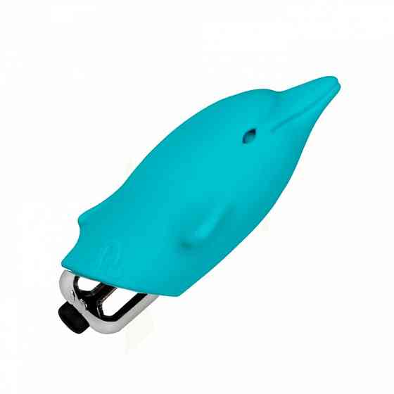 Міні-вібратор у вигляді дельфінчика, блакитний, Adrien Lastic Pocket Vibe Flippy Blue, 7,5 х 2,5 см Sex Aura Київ