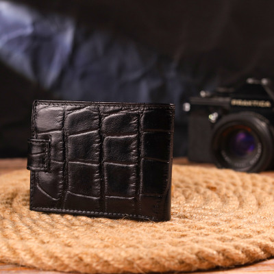 Гаманець Canpellini З натуральної шкіри Чорний (21511) Вінниця - фото 2