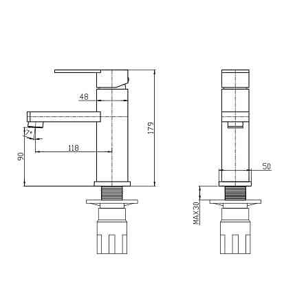 Смеситель для умывальника Mixxus Relax 001 Nut MI6248 - стиль и качество Харьков