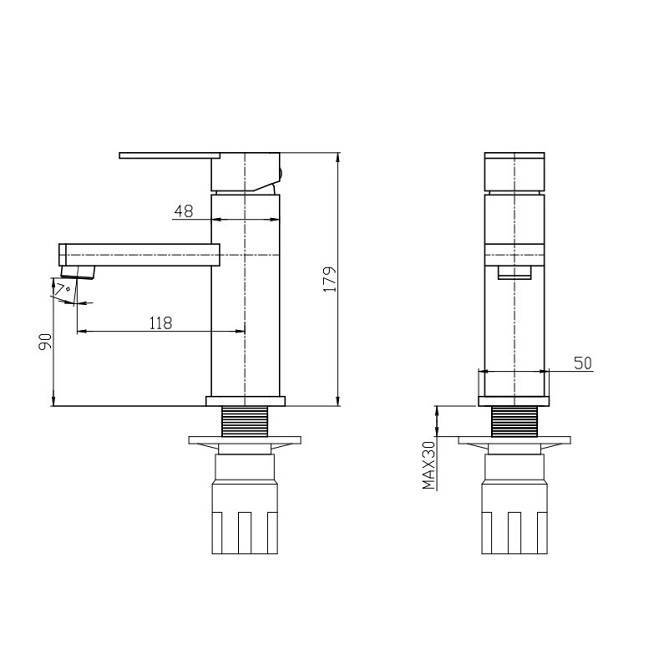 Смеситель для умывальника Mixxus Relax 001 Nut MI6248 - стиль и качество Харьков - изображение 3
