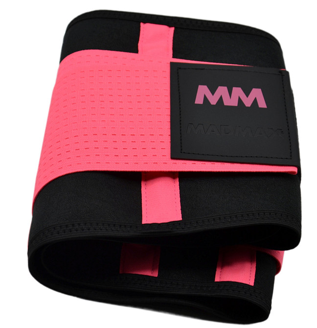 Пояс компресійний MadMax MFA-277 Slimming belt Black/neon pink M Луцк - изображение 8