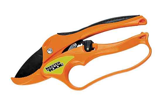 MASTERTOOL Секатор садовий MASTERTOOL з ковадлом храповий 200 мм ручки з алюмінію з покриттям T Коломия