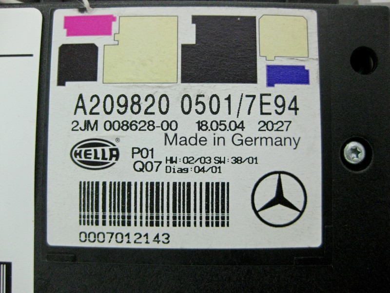 Mercedes-Benz  A2098200501 7E94 Плафон стельовий передній сірий CLK C209 Одеса - фото 3