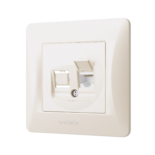 BINERA крем Розетка внутрішня 1-а CAT6 комп'ютерна Videx Житомир - фото 6