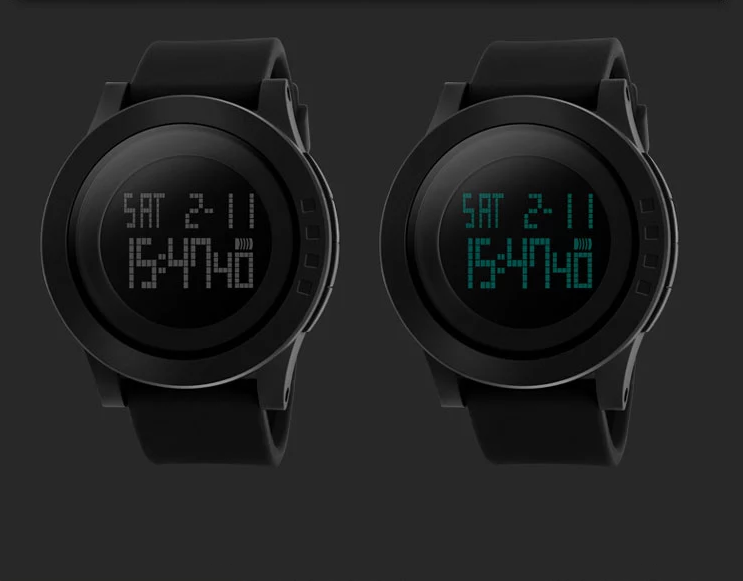 Наручний годинник Skmei 1193 з підсвічуванням Чорний Вінниця - фото 9