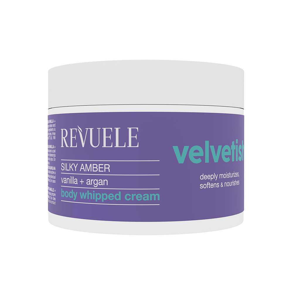 Крем для тела Нежный увлажняющий Silky Amber с ванилью и органой VELVETISH Revuele 300 мл Киев - изображение 2