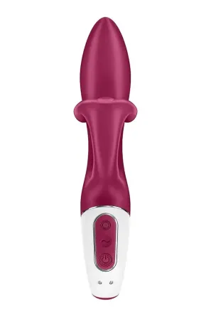 Вібратор-кролик із потрійним відростком Satisfyer Embrace me Berry, 2 мотори, діаметр 3,6 см Львів