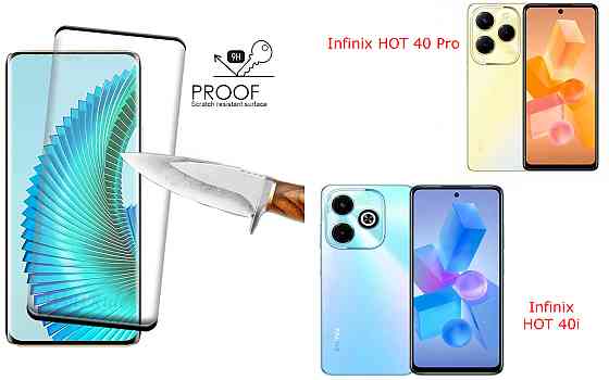 Захисне скло HyperGlass Pro для Infinix HOT 40 Pro, HOT 40i – максимальна чутливість та захист Київ